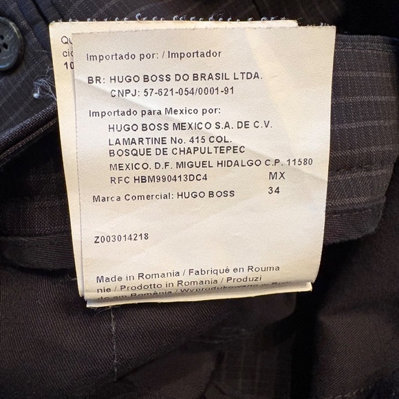 Hugo Boss Red Label Men's 100% Virgin Wool Pants Slacks 34x30 - Picture 7 of 8